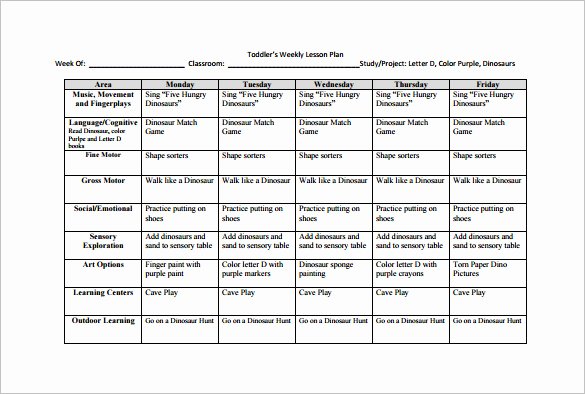 Daily Lesson Plan Template Word New Weekly Lesson Plan Template 10 Free Word Excel Pdf