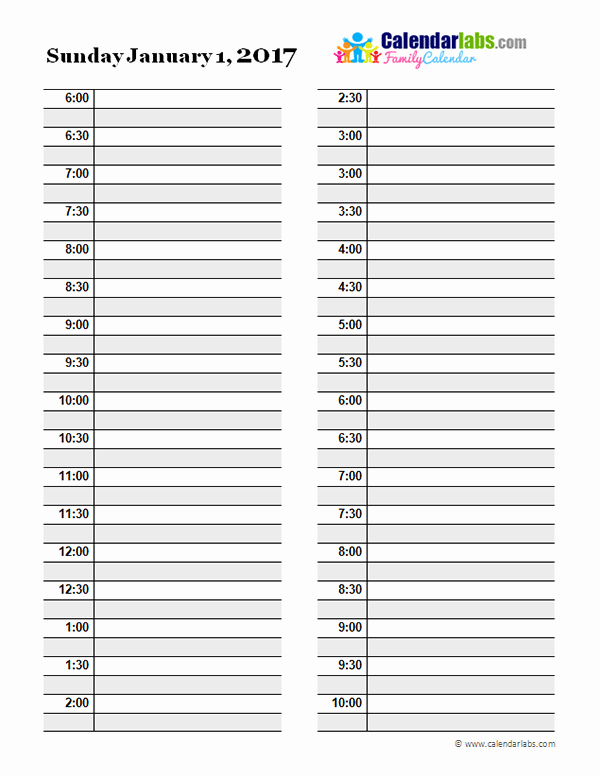 Daily Planner Printable Template Best Of 2017 Daily Planner Template Free Printable Templates