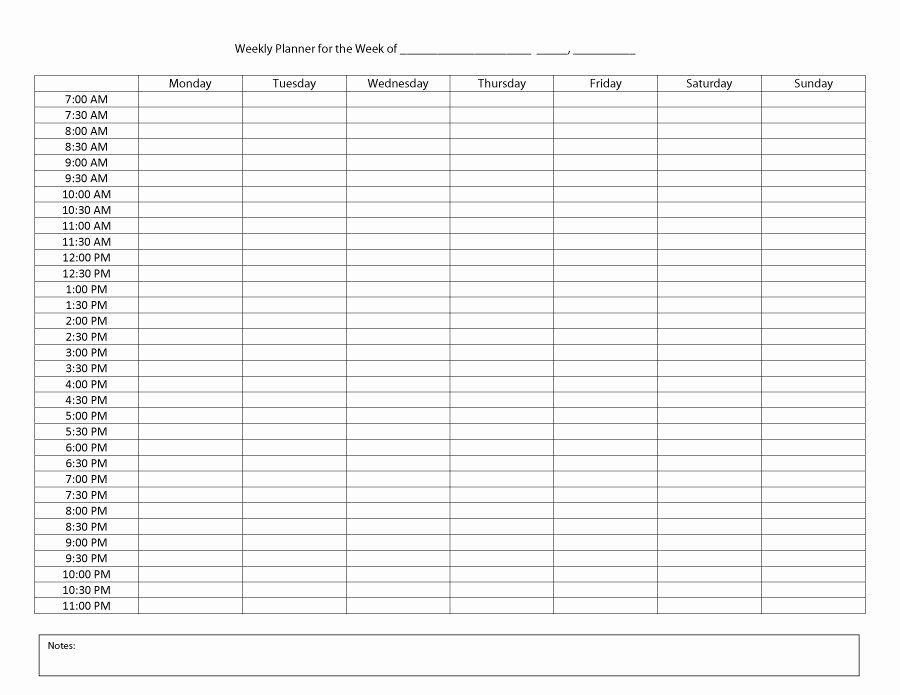 Daily Planner Printable Template Fresh 47 Printable Daily Planner Templates Free In Word Excel Pdf