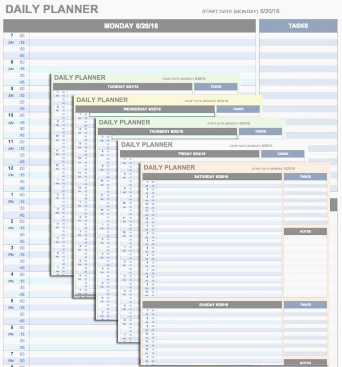 Daily Schedule Excel Template Awesome Best 44 Amazing Printable Daily Appointment Planner