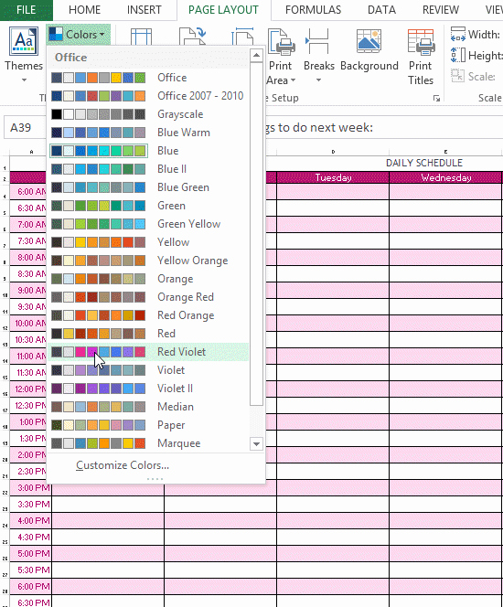 Daily Schedule Excel Template Fresh Excel Template Daily Schedule Template by Excelmadeeasy