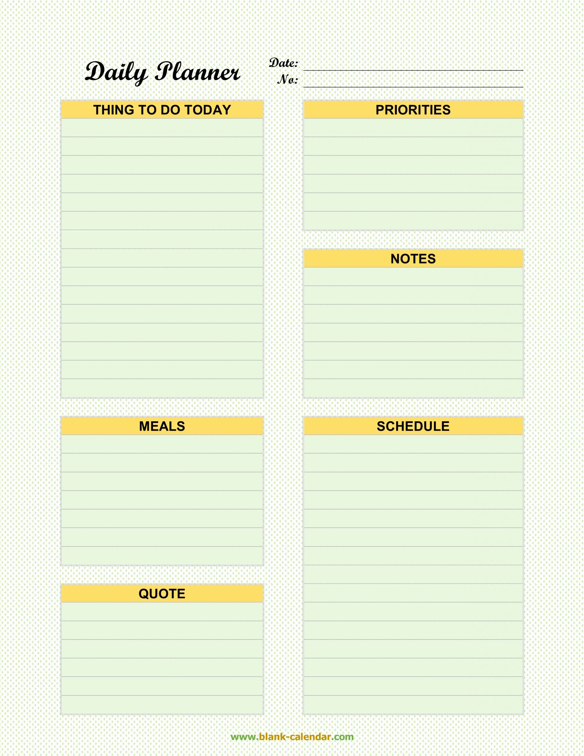 Daily Schedule Planner Template Awesome Daily Planner Templates Word Excel Pdf