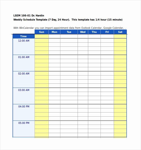 Daily Schedule Planner Template Fresh Printable Daily Planner Templates