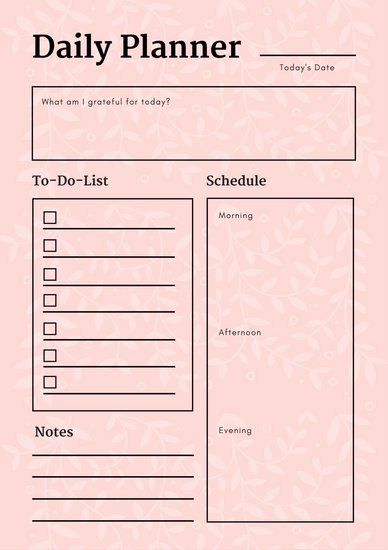 Daily Schedule Planner Template Unique Customize 94 Daily Planner Templates Online Canva
