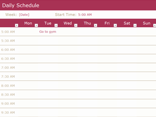 Daily Schedule Template Free Beautiful Sample Free Daily Schedule Templates &amp; Daily Planners