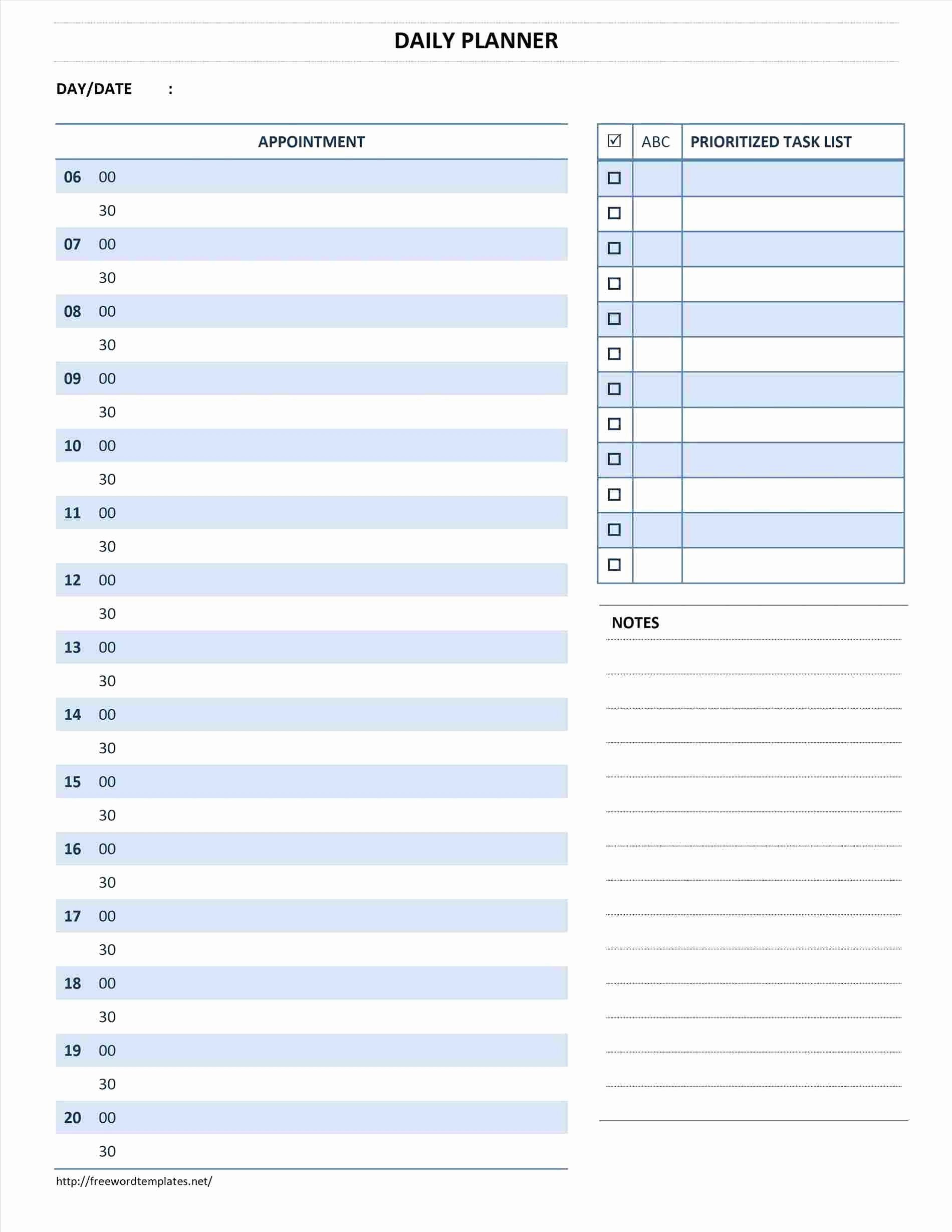 Daily Time Schedule Template Lovely August 2018 – Page 5 – Template Calendar Design