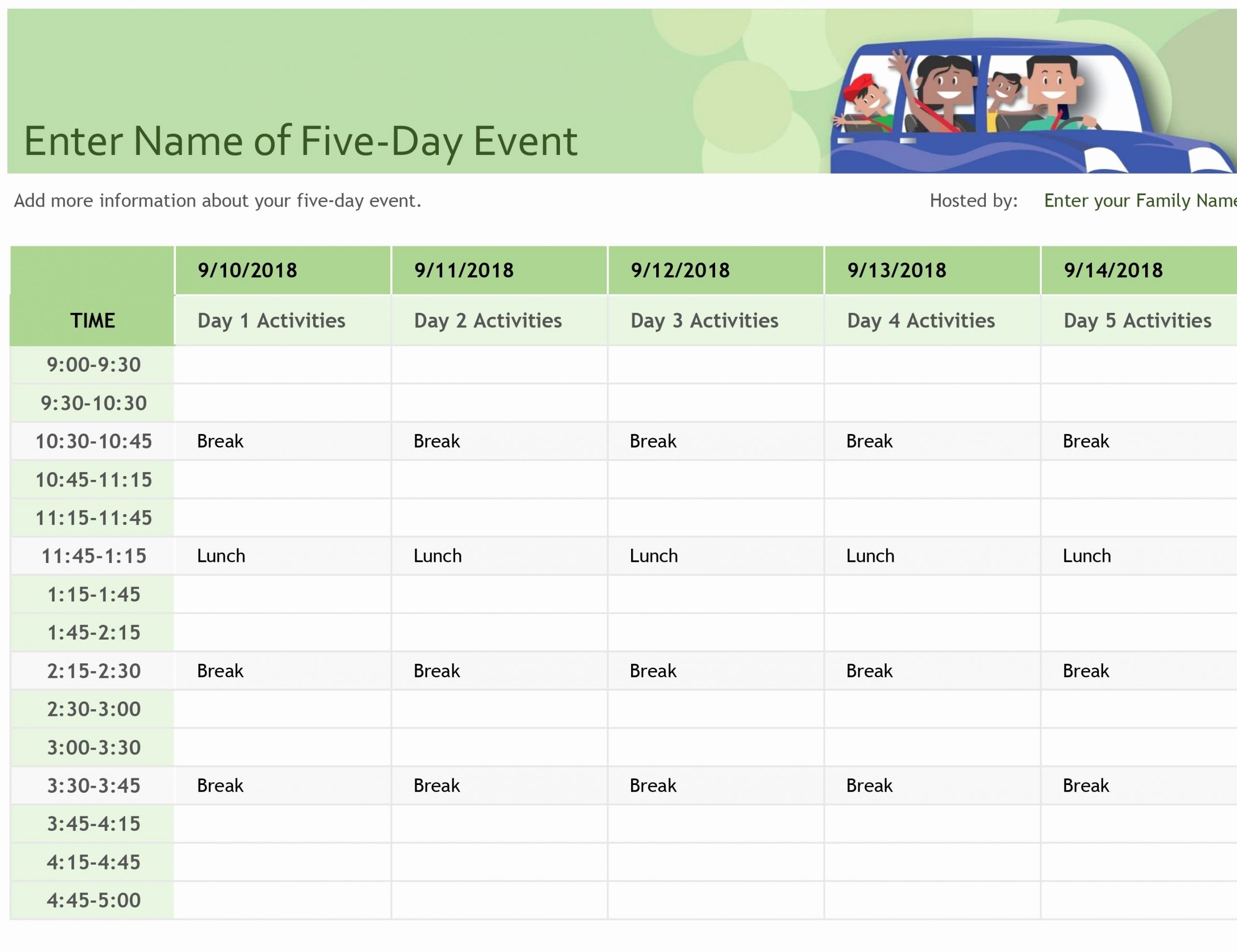 Daily Time Schedule Template Luxury Schedules Fice