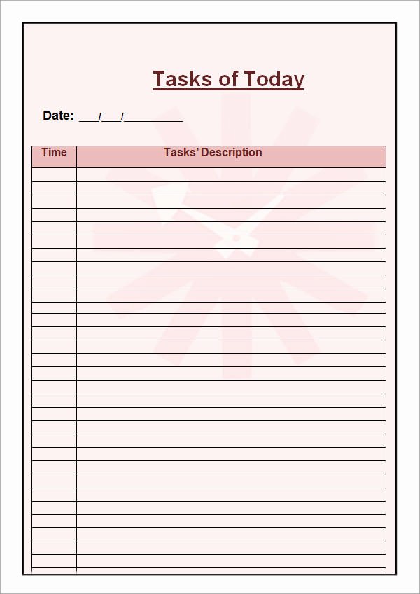 Daily Work Planner Template Best Of Free 9 Free Printable Daily Planner Templates In Google