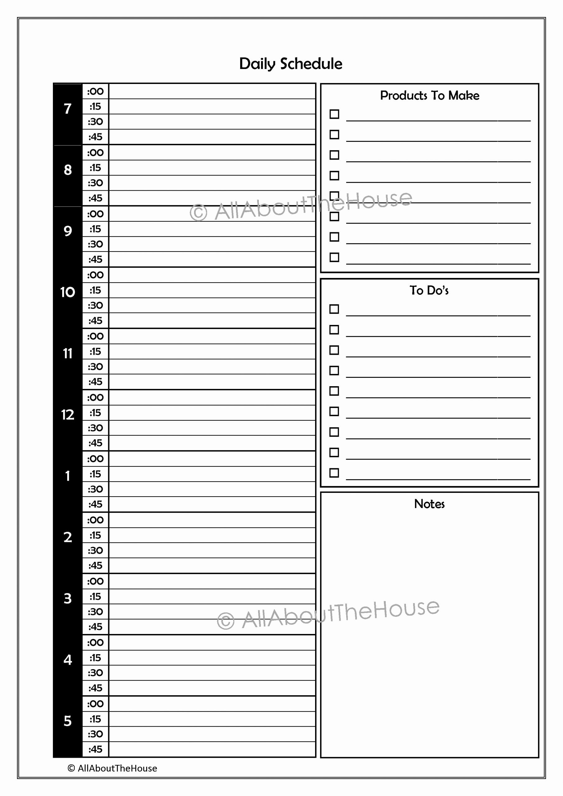 Daily Work Planner Template Lovely Sales Log Printable