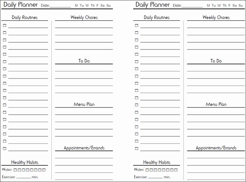 Daily Work Planner Template Luxury 28 Of Ap Work organizers Planners Template