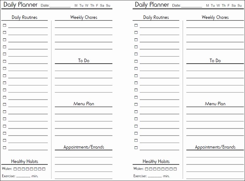 Daily Work Planner Template Luxury 28 Of Ap Work organizers Planners Template