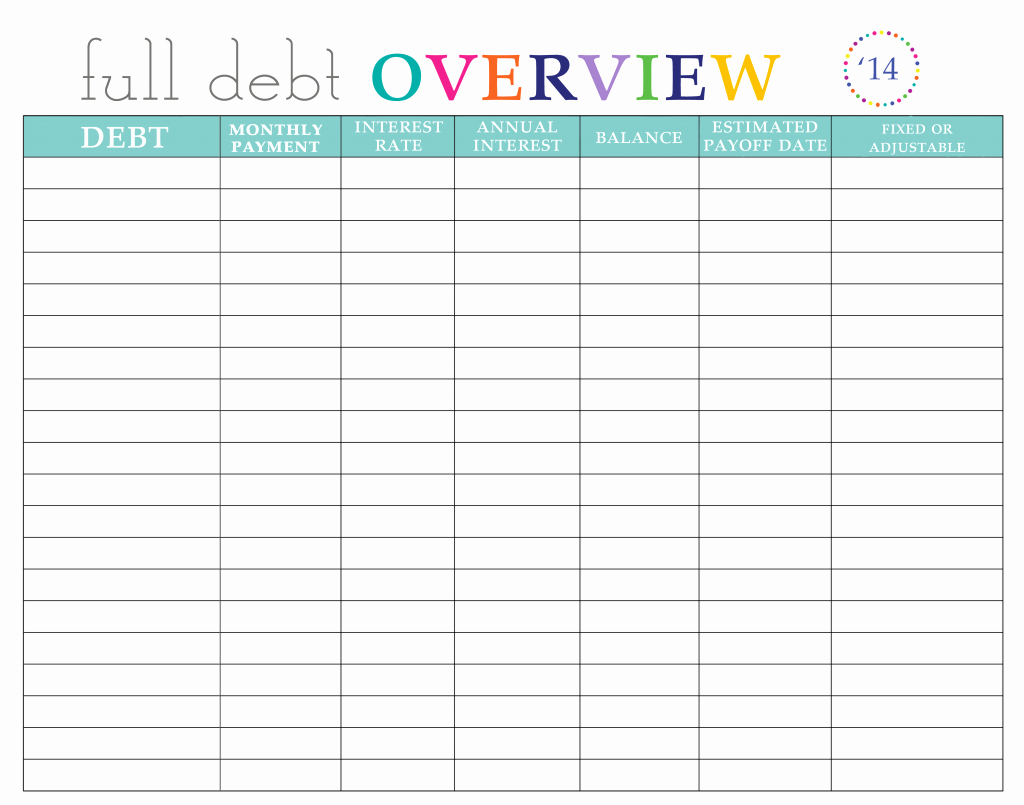 Debt Payment Plan Template Beautiful Paying Off Debt Worksheets