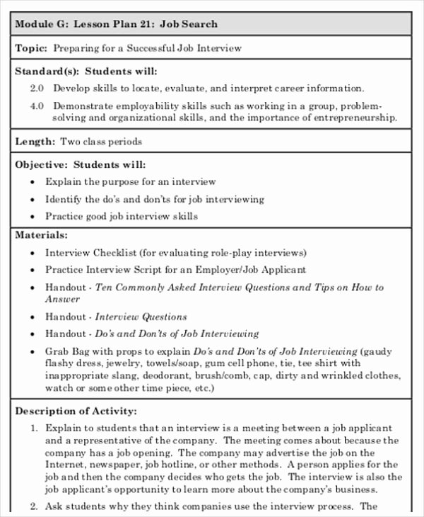 Demo Lesson Plan Template Beautiful 47 Lesson Plan Templates