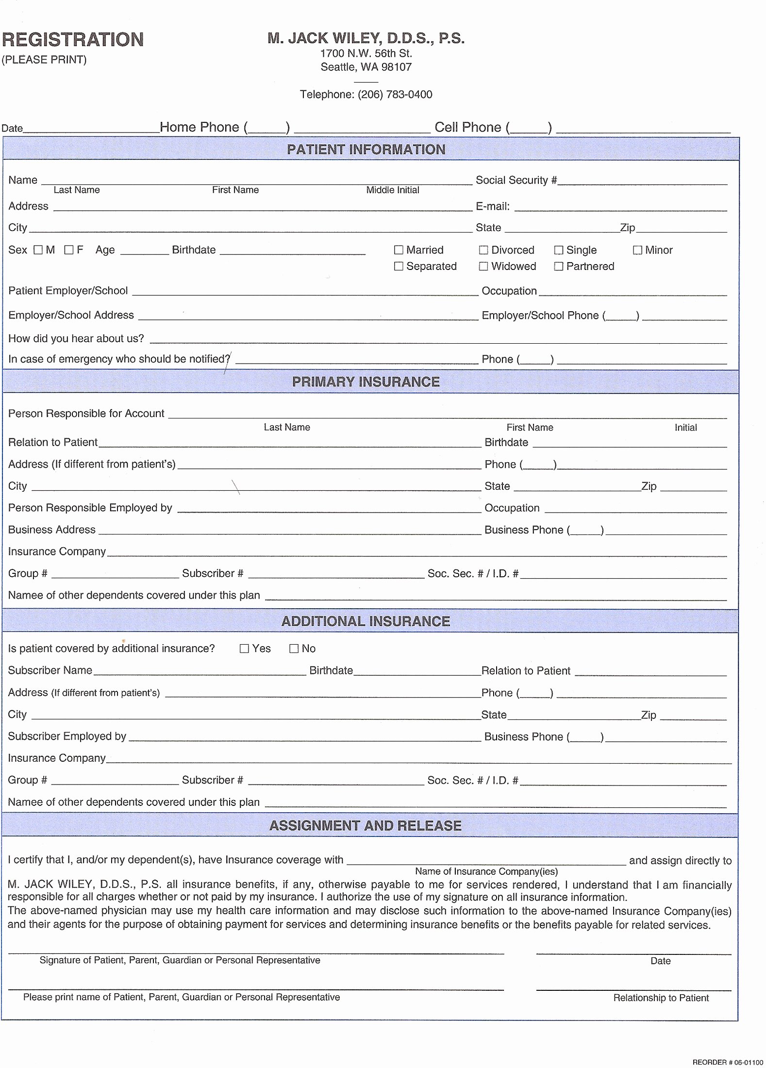 Dental Patient Registration form Template Awesome 27 Of Dental New Patient forms Template