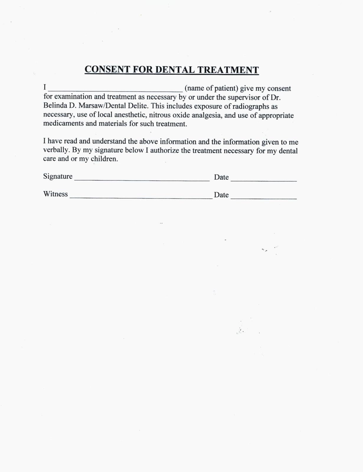 Dental Treatment Consent form Template Elegant Seven Small but Important