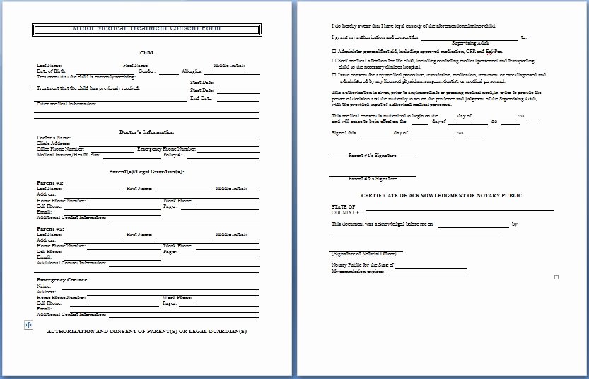 Dental Treatment Consent form Template New Sample Medical Consent form