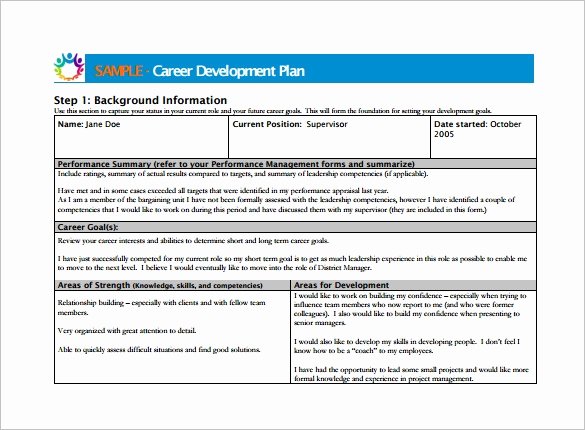 Development Plan Template Word Elegant 12 Career Development Plan Templates Free Word Pdf