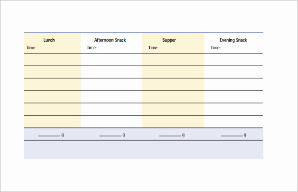 Diabetes Meal Plan Template Awesome 15 Meal Planning Templates Word Excel Pdf