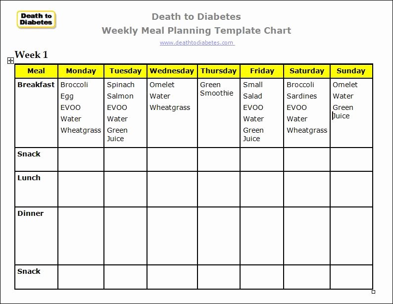 Diabetes Meal Plan Template New Diabetes Meal Planning Templates