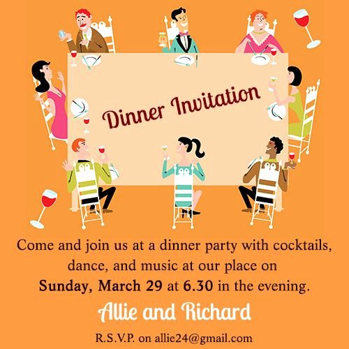 Dinner Invitation Email Template Best Of Fab Dinner Party Invitation Wording Examples You Can Use