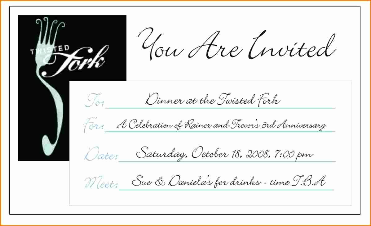 Dinner Invitation Email Template Luxury Dinner Invitation Email