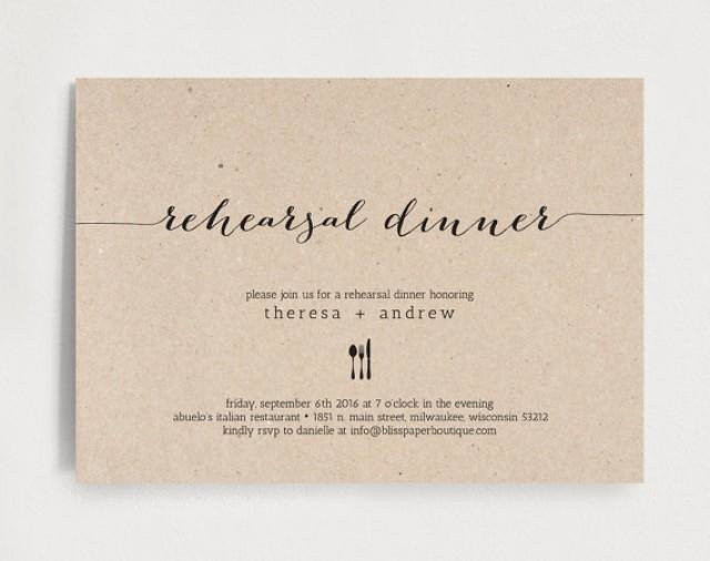 Dinner Invitation Template Free Beautiful Rehearsal Dinner Invitation Wedding Rehearsal Editable