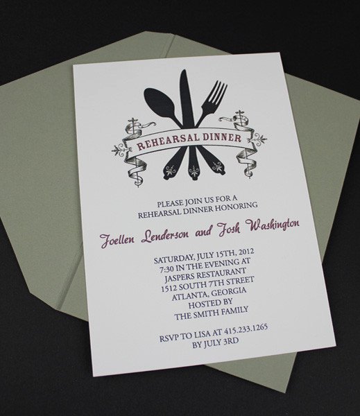 Dinner Invitation Template Free Elegant Invitation Template – Casual Rehearsal Dinner – Download