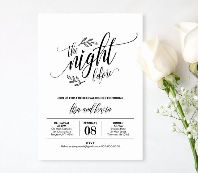 Dinner Invitation Template Free Fresh Wedding Rehearsal Dinner Printable Diy Rehearsal