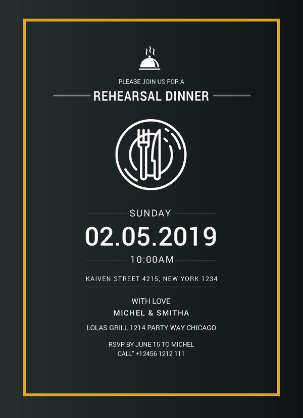 Dinner Invitation Template Free Inspirational 50 Printable Dinner Invitation Templates Psd Ai