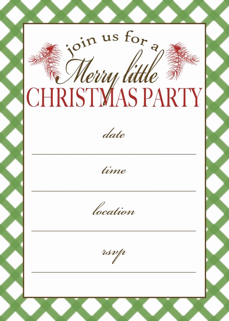 Dinner Invitation Template Free Printable Beautiful Free Printable Christmas Party Invitation