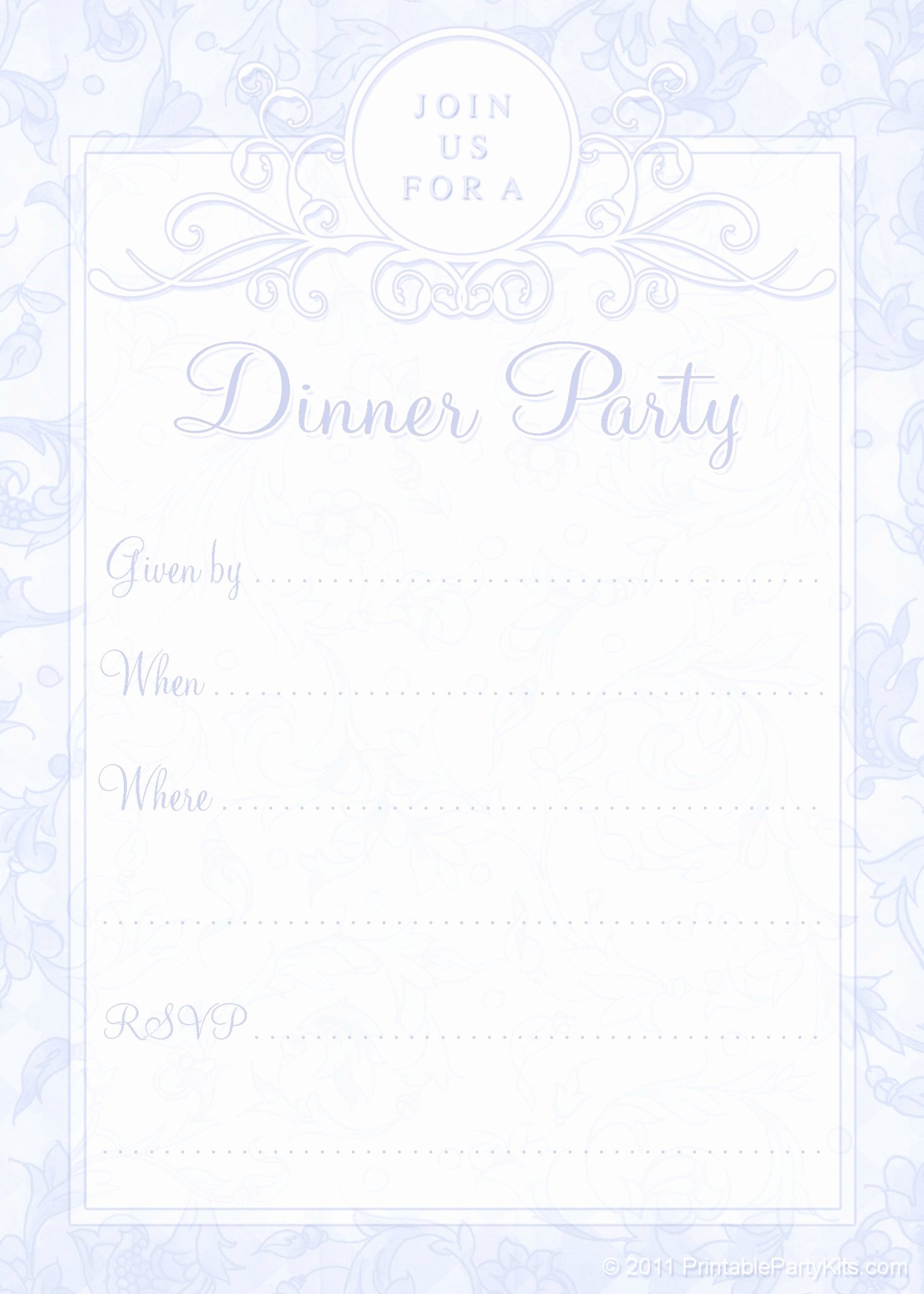 Dinner Invitation Template Free Printable Beautiful Free Printable Dinner Party Invites Printable Party Kits