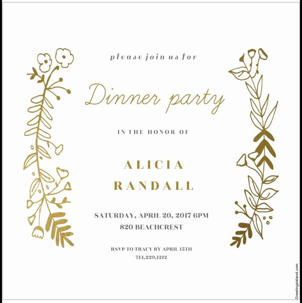 Dinner Invitation Template Free Printable Elegant 12 Free Sample Dinner Invitation Card Templates