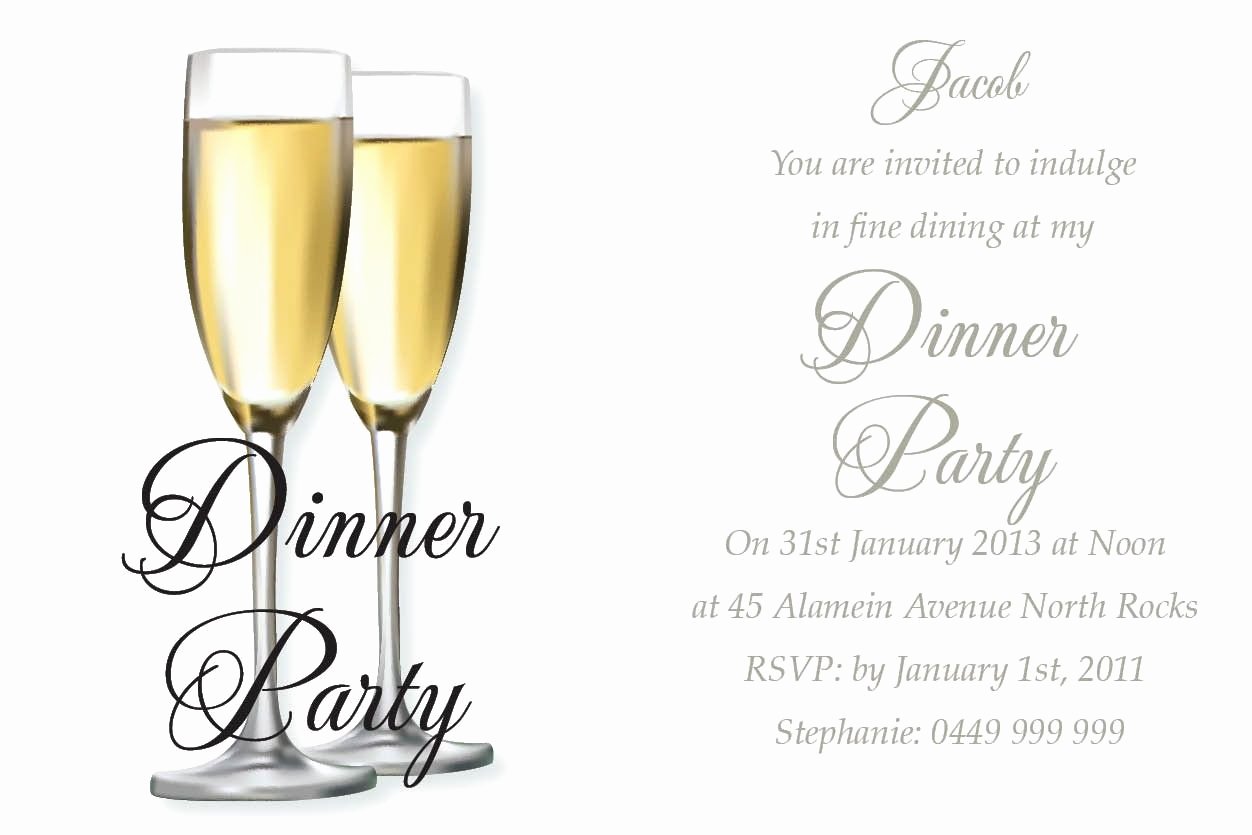 Dinner Invitation Template Free Printable Elegant Awesome Birthday Dinner Invitation Wording Ideas