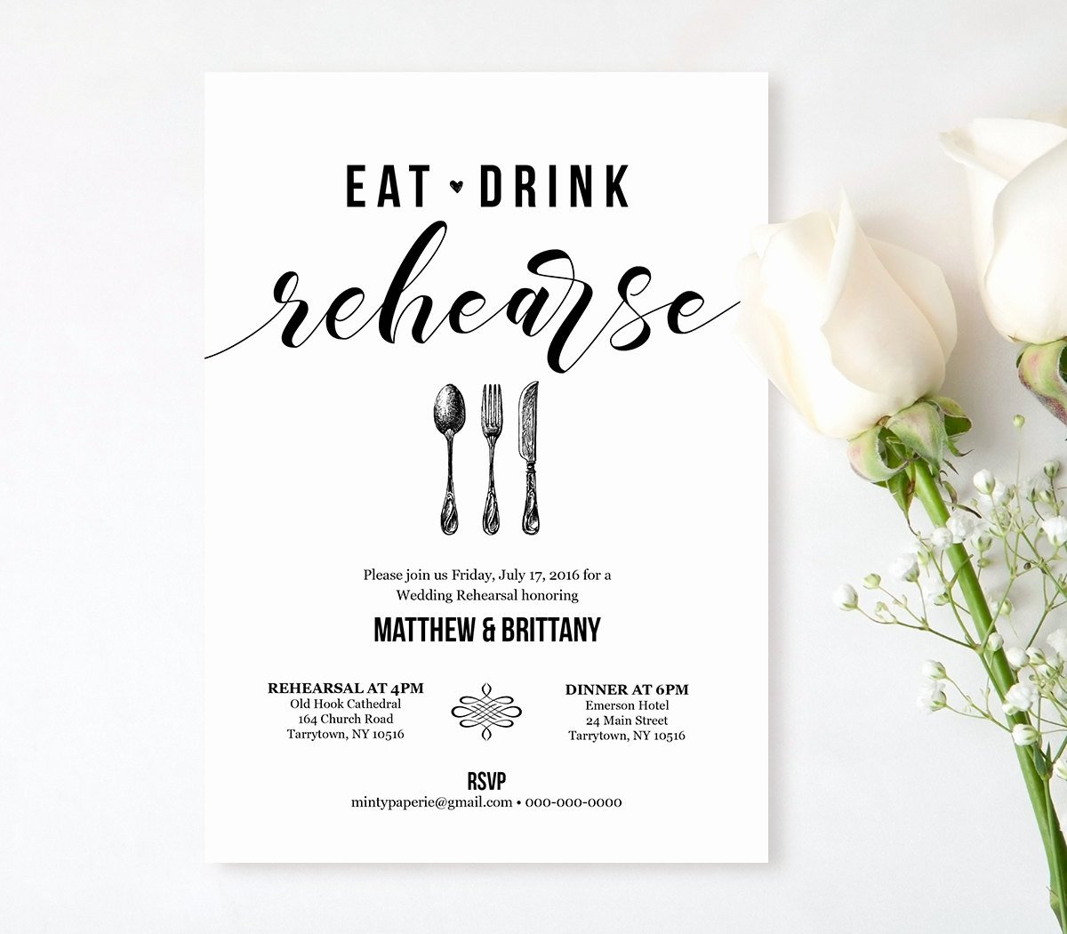 Dinner Invitation Template Free Printable Lovely Rehearsal Dinner Invitation Template