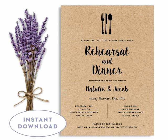 Dinner Invitation Template Word Elegant Rehearsal Dinner Invitation Template Wedding Rehearsal