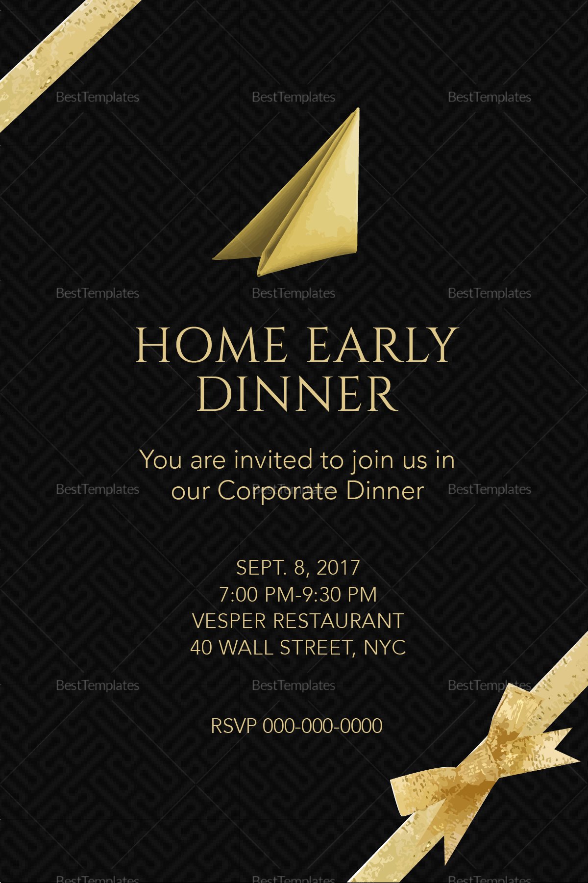 Dinner Invitation Template Word Luxury Corporate Dinner Invitation Design Template In Psd Word