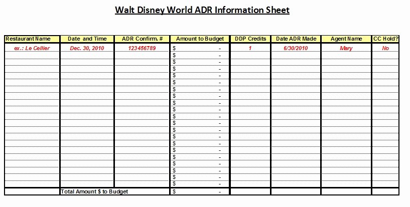 Disney Vacation Planner Template Unique Affordable Disney Vacation Planning Worksheets