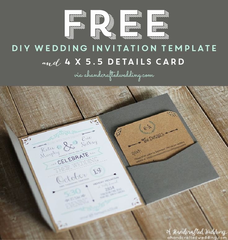 Diy Wedding Invitation Template Free Fresh Free Printable Wedding Invitation Template Via