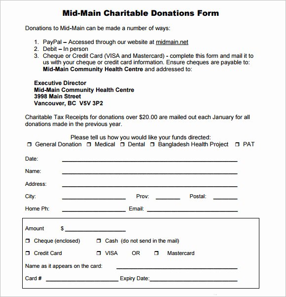 Donation form Template Free Best Of Free 10 Sample Donation Sheets In Google Docs
