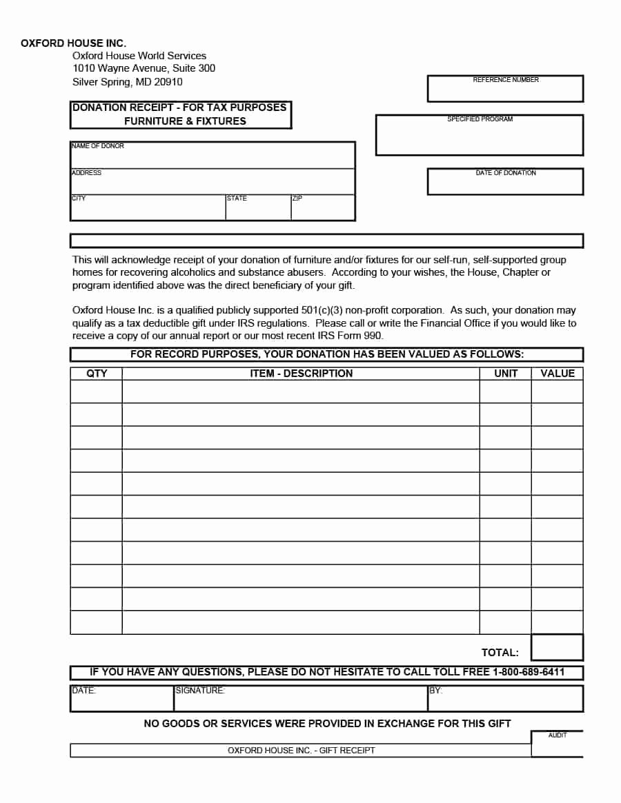 Donation form Template Free Elegant 40 Donation Receipt Templates &amp; Letters [goodwill Non Profit]