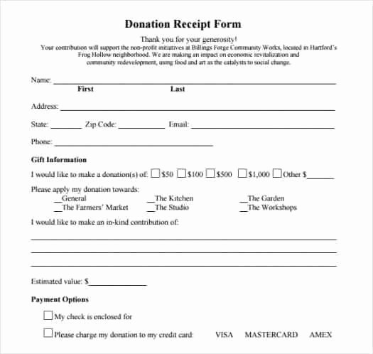 Donation form Template Free New 36 Free Donation form Templates In Word Excel Pdf