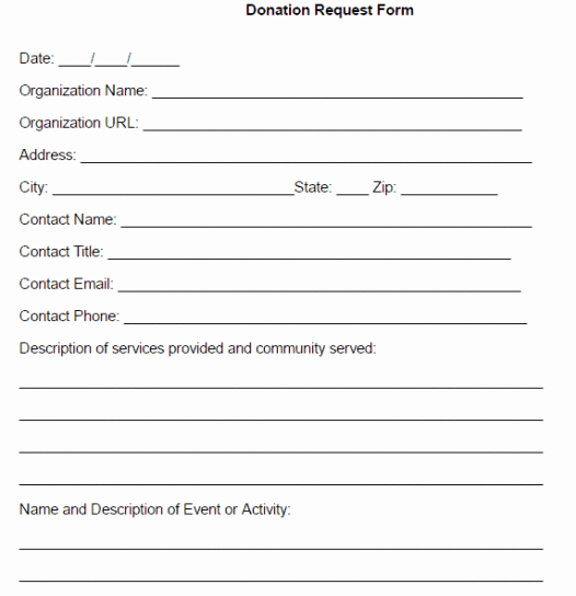 Donation form Template Free New 36 Free Donation form Templates In Word Excel Pdf