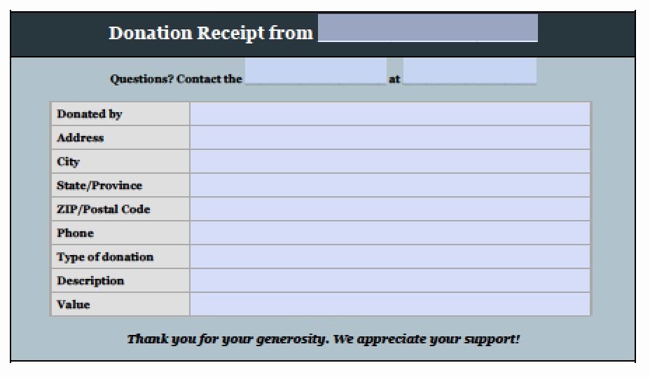 Donation form Template Pdf Beautiful Free Donation Invoice Template Receipt Excel