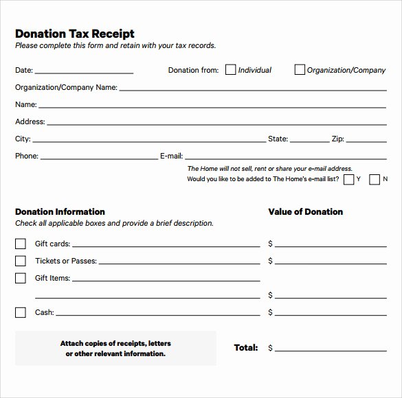 Donation form Template Pdf Luxury Free 20 Donation Receipt Templates In Pdf