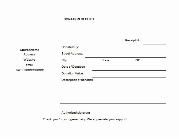 Donation form Template Pdf Unique 10 Donation Receipt Templates Doc Pdf