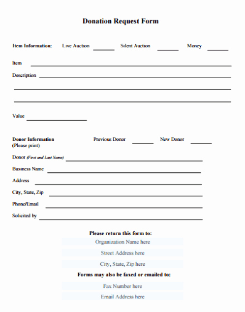 Donation form Template Pdf Unique 36 Free Donation form Templates In Word Excel Pdf