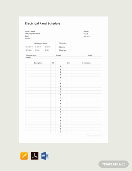 Electrical Panel Schedule Template Download Awesome Free Lx Series Panel Schedule Template Download 172