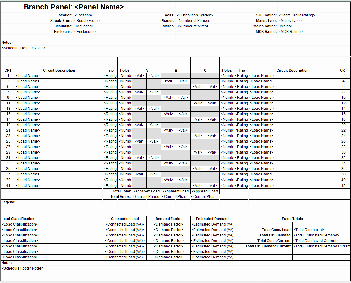 Electrical Panel Schedule Template Download Inspirational Index Of Cdn 29 2003 526