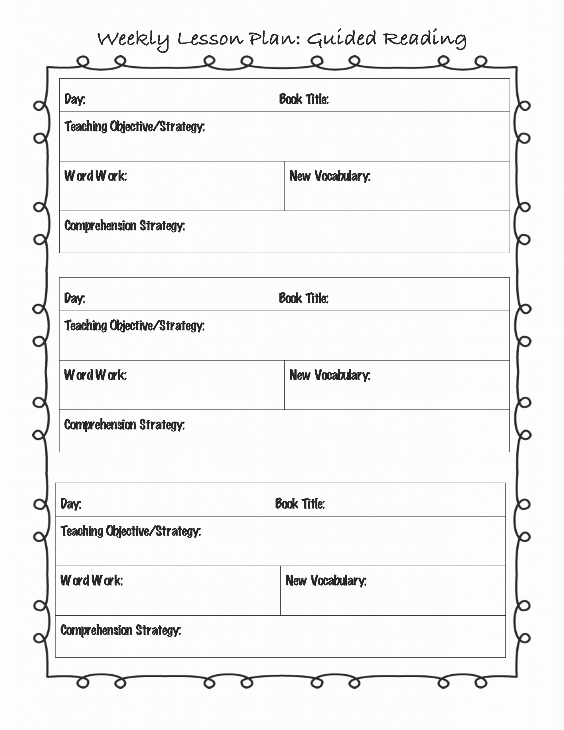 Elementary Lesson Plan Template Word Awesome Lesson Plan Template