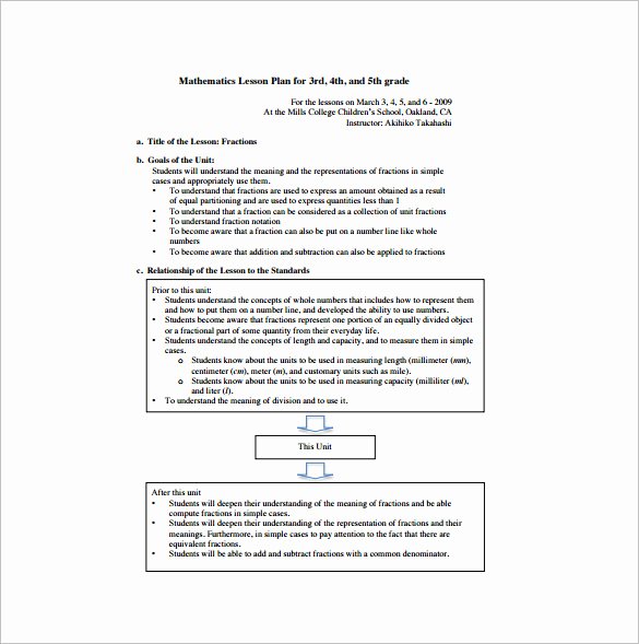 Elementary Lesson Plan Template Word Inspirational Elementary Lesson Plan Template 11 Free Word Excel